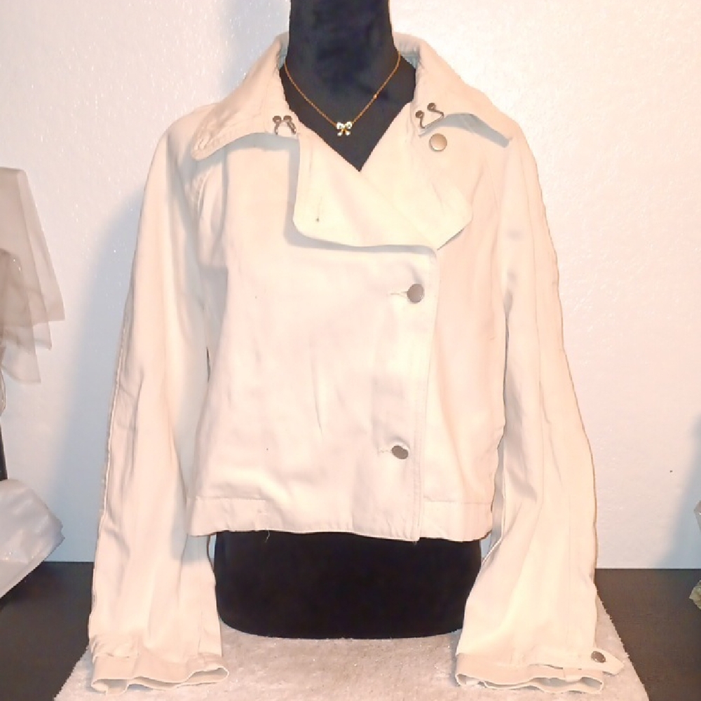 Universal Thread Cream Jean Trench Coat